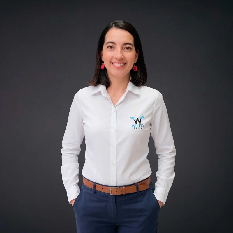 Tania Sanguino, equipo de WE FLY ACADEMIA